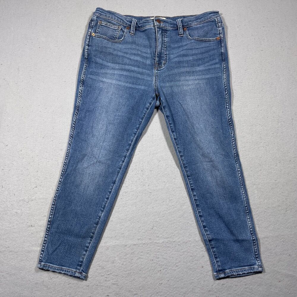 Madewell Jeans Women 31 P  10" High Rise Denim Skinny Dark Wash Ankle Inseam 23"